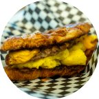 Photo of Denver West Deli's Brek Sammy Breakfast Sandwhich