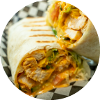 Photo of Denver West Deli's Buffalo Chicken Wrap Sandwhich